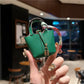Inspired Birkin Mini Hand Bag - Leather Basket Bag Charm Keychain & Earphone Case