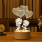 Romantic 3D LED Night Light Lamp - Kids Bedroom Decor, A Unique Valentine's Day Gift for Weddings