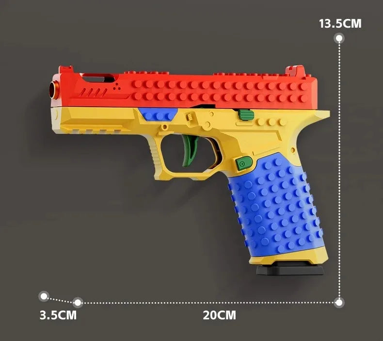 Toy2025 Edition Pistol Blaster CE Certified Continuous Firing Shell Throwing Action ABS Plastic Toy For Back To School