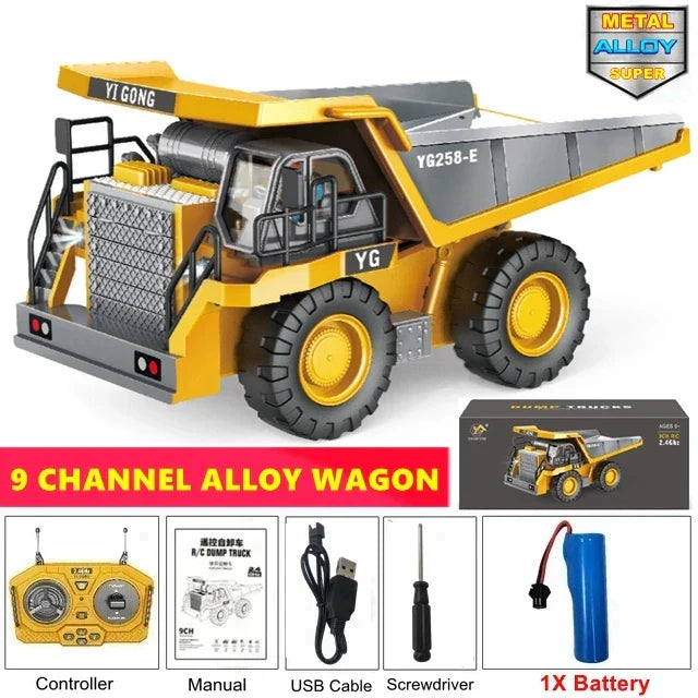 Remote2025 Edition Control Excavator Toy 4WD Construction Vehicle Battery Included Kids Gift Fall