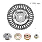 Universal Steel Wire Brush Trimmer Head - 6/8inch Garden Device for Grass & Lawn Maintenance