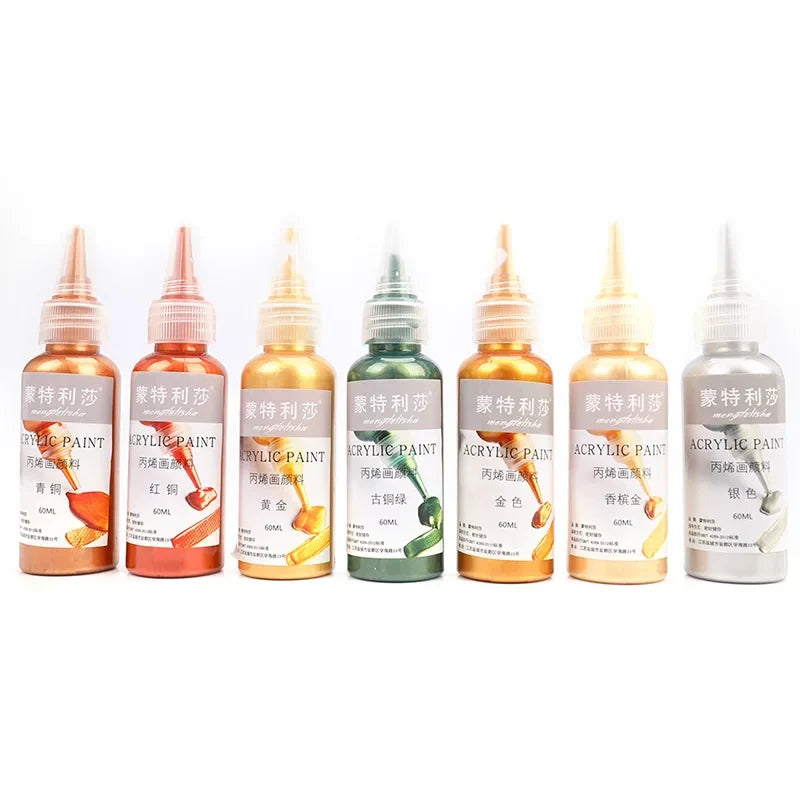 Acrylic Paint Kit Metallic Finish Water-Resistant Fade-Resistant For DIY Crafts Spring 2026 Trend