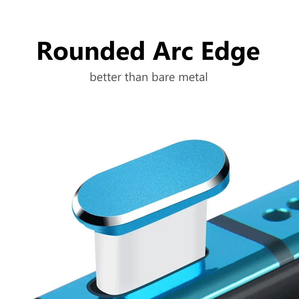 Type-C Metal Charging Port Dust Plugs - 2Pcs iPhone Accessories, Dust & Liquid Protection