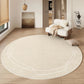 Round Rug Cream Wabi Sabi Deluxe Non Slip Water-Resistant