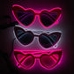 Party Neon Sunglasses Favors Light Up LED Glasses for Kids Adults