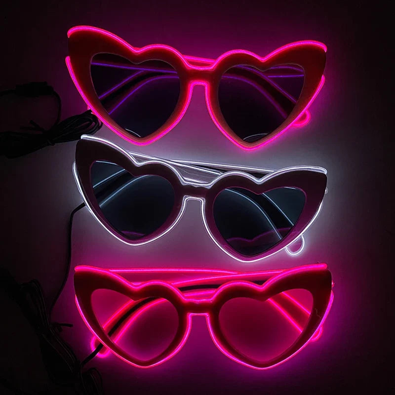 Party Neon Sunglasses Favors Light Up LED Glasses for Kids Adults