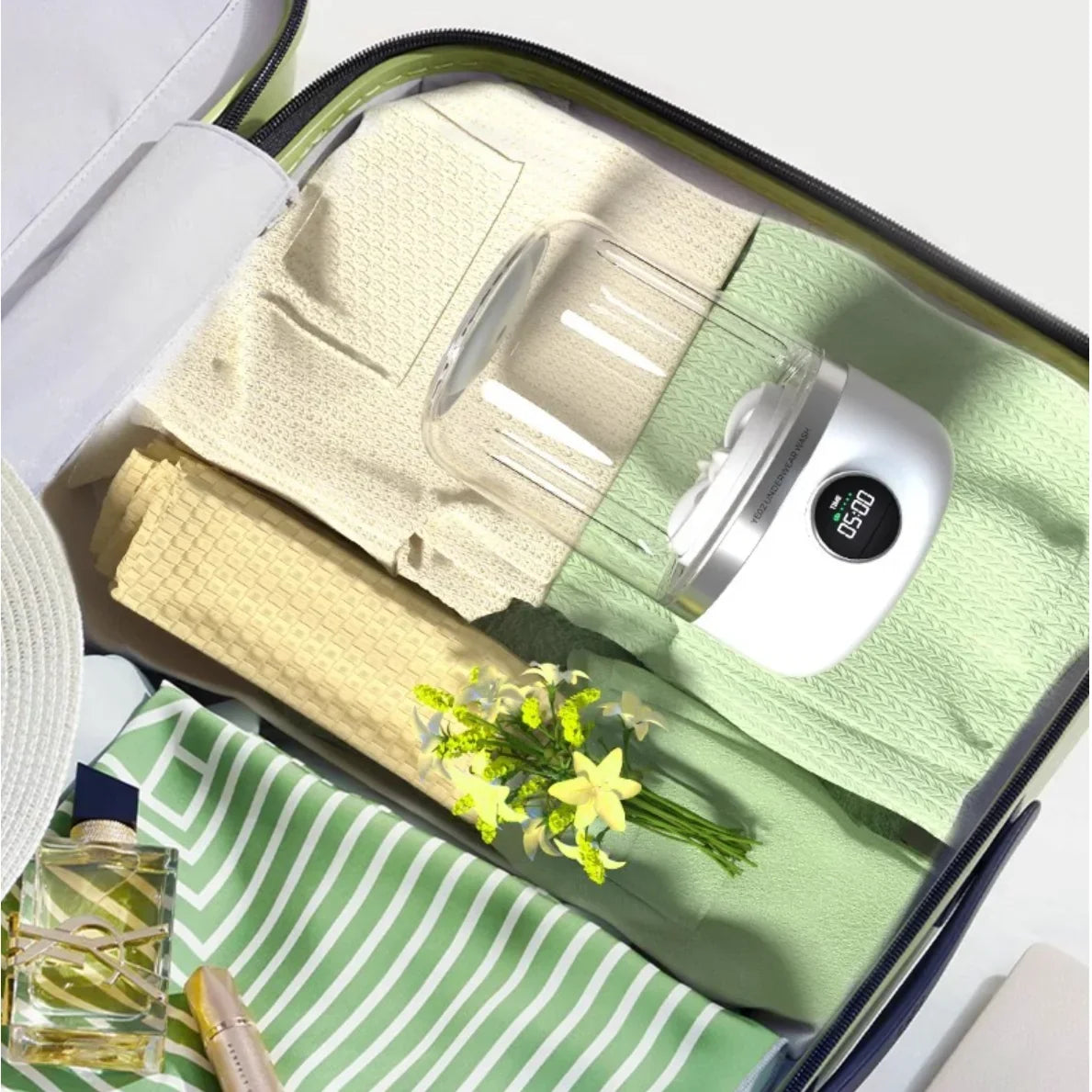 Travel-Friendly Washing Machine 1L USB Mini Underwear Washer Travel Fall 2025 Dehydrator Fast On The Go Laundry