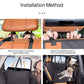 Water-Resistant Pet Car Seat Cover - Anti-Slip Scratch-Proof Hammock Back Seat Protector for Dogs