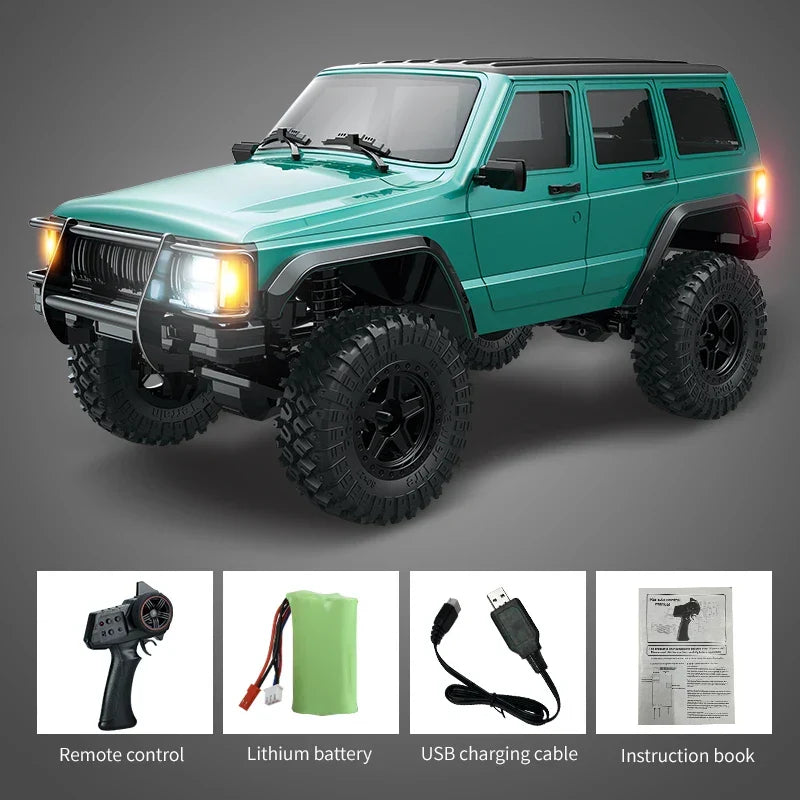 Car RC 1/18 Scale 4WD Off Road Crawler Toy Remote Control 2.4G With 40 Minute Run Time Fall 2025 Gift