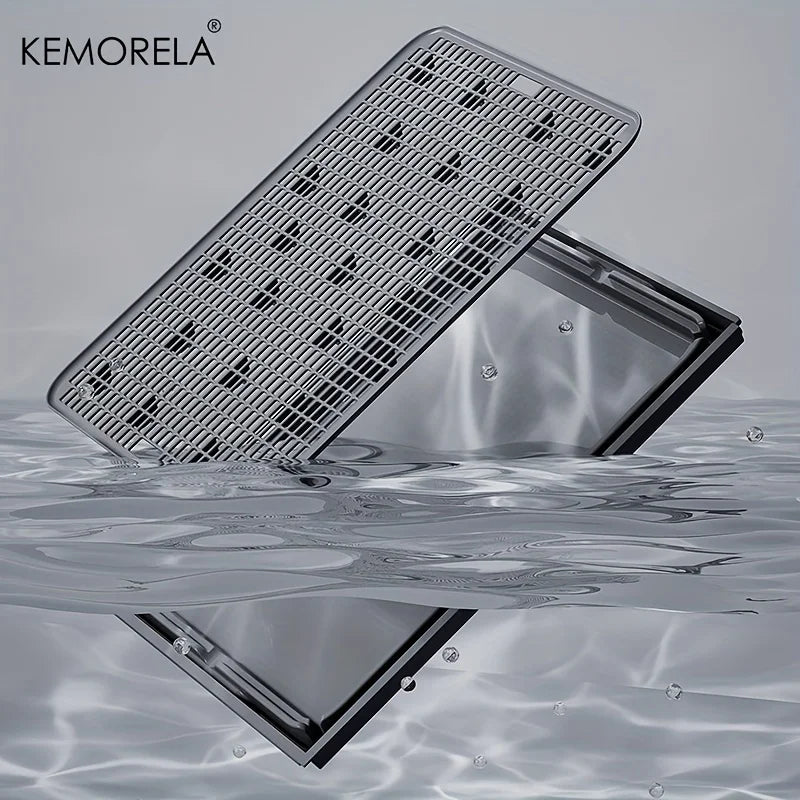 Semi-Enclosed Leak-Proof High-Sided with Mat 2026 – KEMORELA Extra Large Stainless Steel Cat Litter Box
