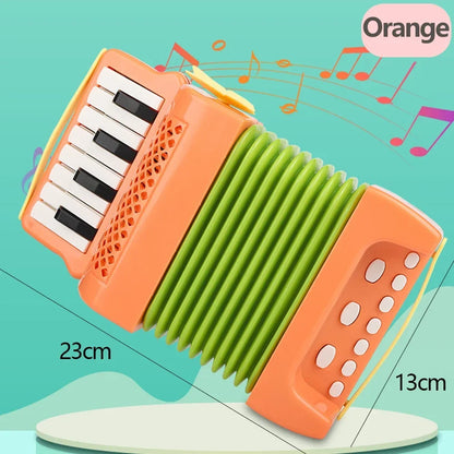 Kids Accordion Musical Instrument - Light Educational Toy for Toddlers, Great Gift for Boys & Girls Ages 3+, Indoor & Outdoor Fun
