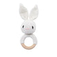 Crochet Baby Rattle Bunny Teether Newborn Sensory Toys