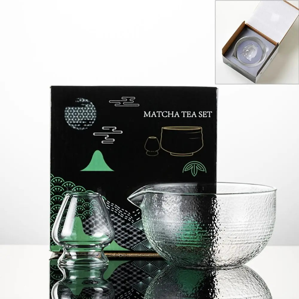 Mixing Matcha Bowl Glass Pouring Spout Japanese Tea