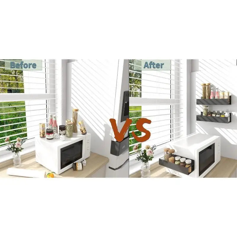 Refrigerator Magnetic Shelf Organizer Rack Space Saving