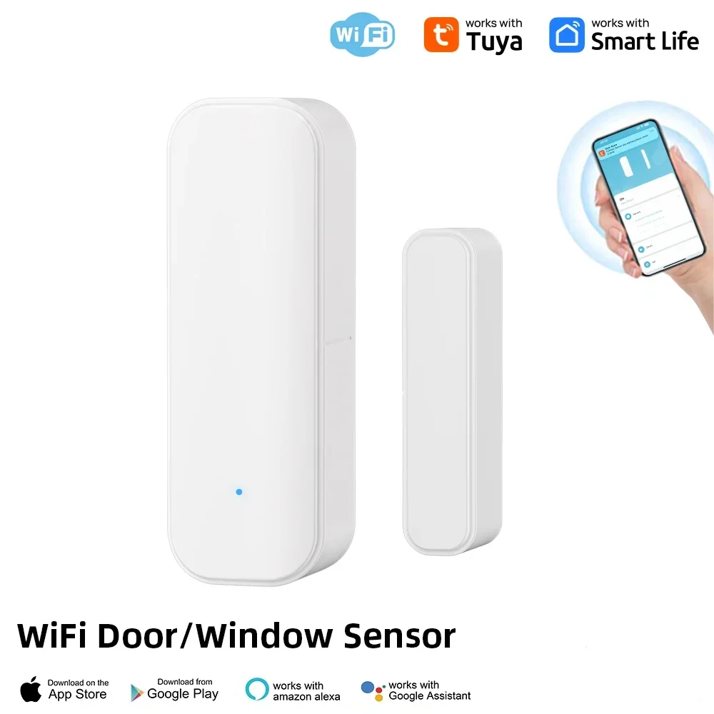 Tuya WiFi Zigbee Window Door Sensor Smart Household Security Alarm
