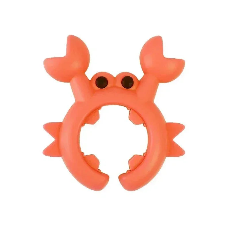 Compact Crab Silicone Spatula Rack - Anti Scalding Pot Clip Kitchen Gadget