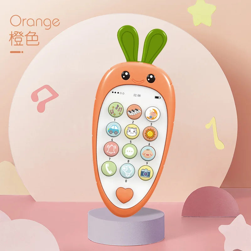 Baby Musical Phone Toy with Teether - Early Learning Sound Telephone for Infants, Ideal Kids Gift for Sleep and Play
