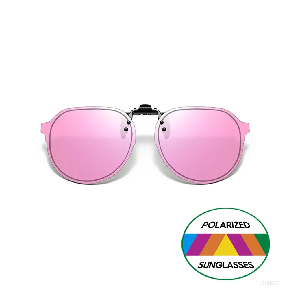 Clip-On2026 Edition Sunglasses Polarized UV400 Flip Up Clip Night Vision Clip Universal Goggles For Driving And Fishing Summer
