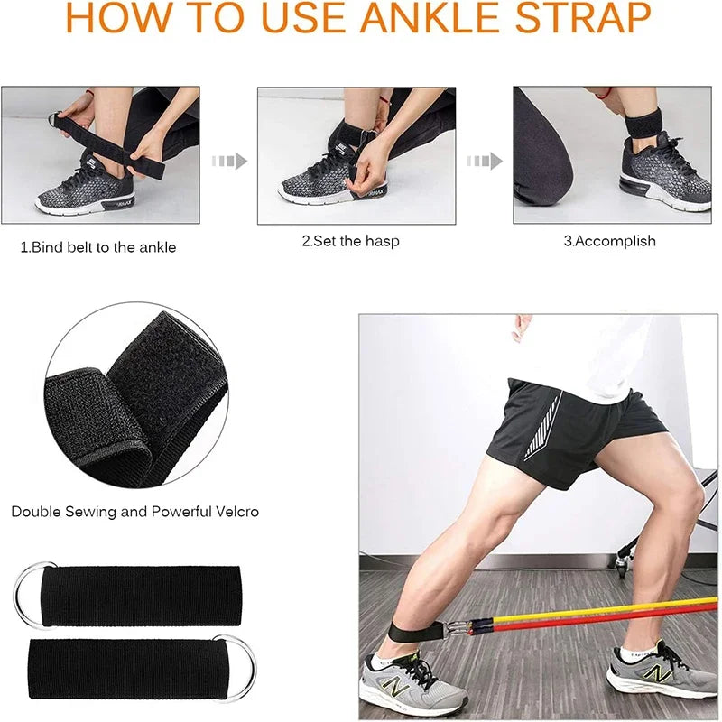 Light Fitness Equipment - Travel-Friendly Resistance Bands for Exercise, Bodybuilding & Weight Loss