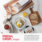 Bread Box Plastic With Sealing Lid And Tray Airtight Bread Storage Container Kitchen Organization 2025 Simple Clean