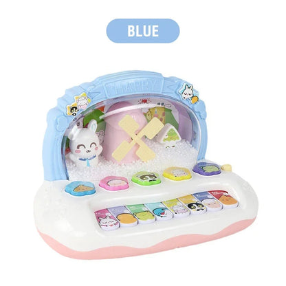 Kids Cartoon Electronic Piano with Animal Sounds and Lights - Educational Musical Instrument Toy for Ages 3+, Great Birthday Gift