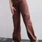 Loose Fit Pants for Women, Comfortable Cotton Spandex Casual Trousers in Multiple Colors-3
