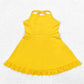 knee-length, cotton-elastane, casual wear for active play – Plush girls' knit dress