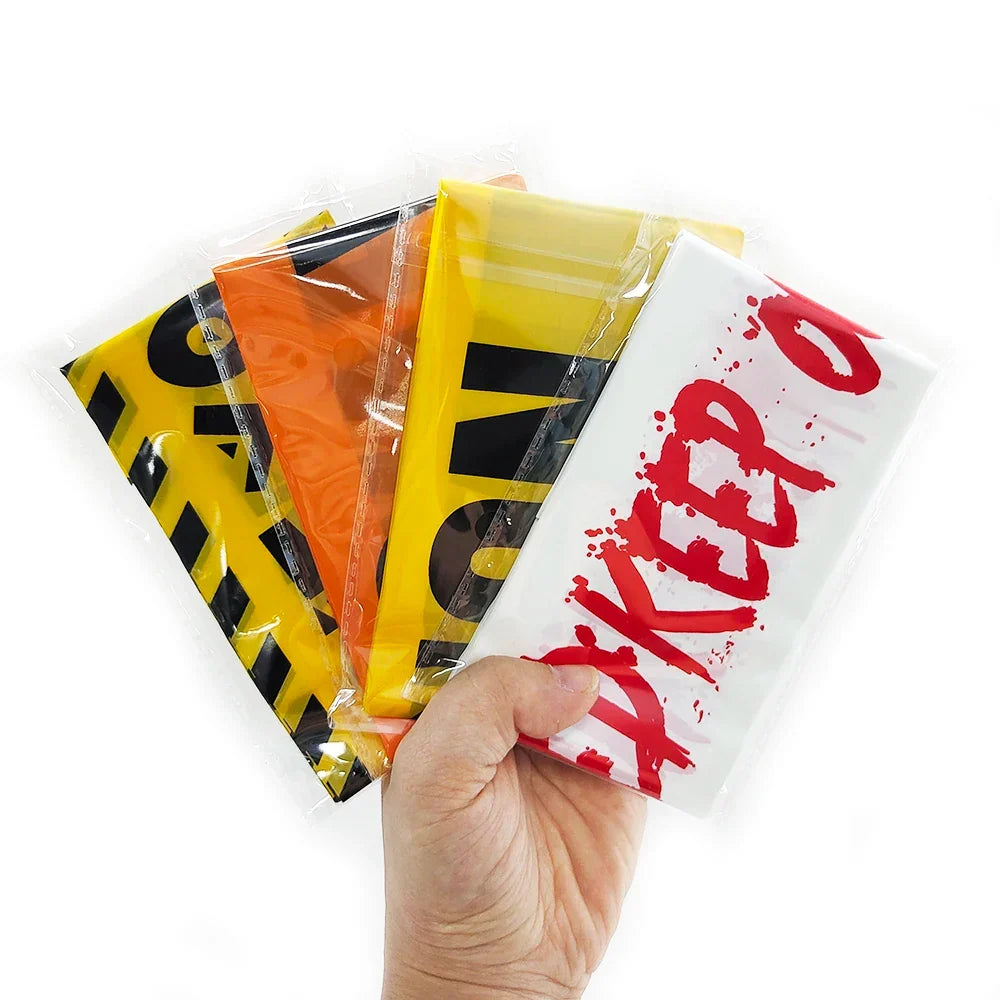 Halloween Warning Tape Spooky Party Decoration Banner Kit Halloween 2025 Decor Simple Hang Window Prop