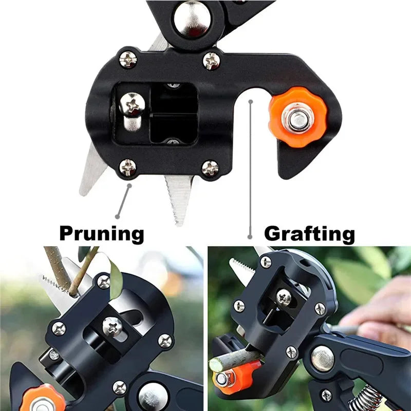 Pro-Grade Garden Grafting Device Kit - Stainless Steel Pruning Shears for Fruit Trees and Branches