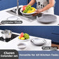Foldable Colander Kit Self-Draining Over Sink Kitchen Strainer Spring 2026 Simple Storage