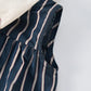 Light girls' dress - sailor collar, striped pleated skirt, cotton-elastane blend, summer casual