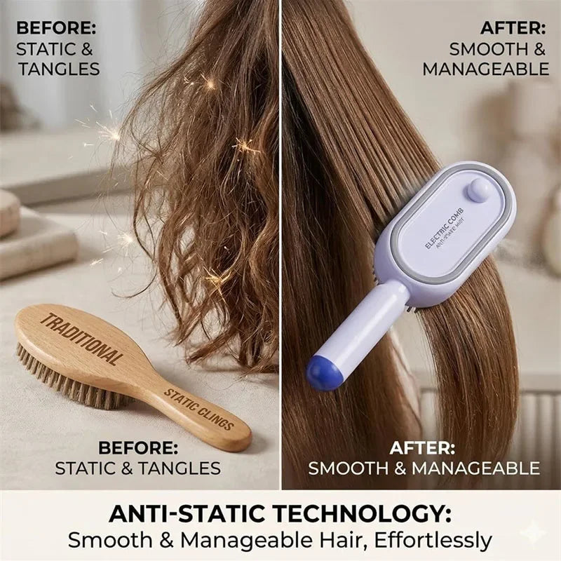 Scalp Massager 3 In 1 Self Cleaning Motor-Driven Spray Brush Battery-Powered Viral Fall 2026 Gift