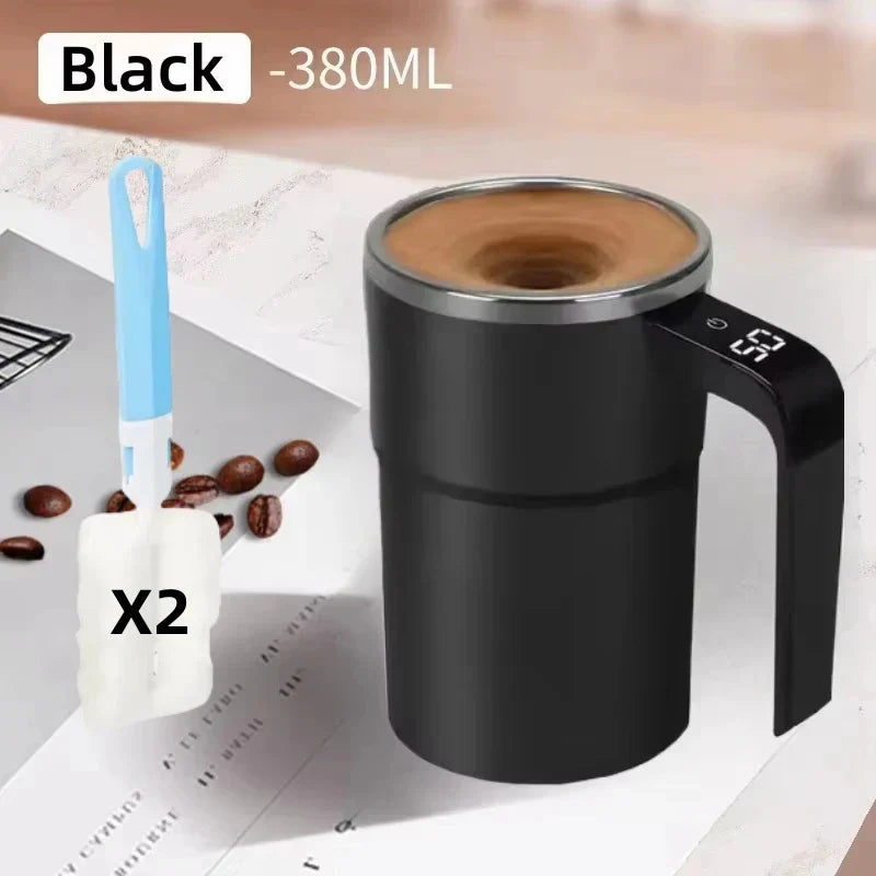 Self Stirring Mug 380ML Stainless Steel Interior USB Battery-Powered Motor-Driven Coffee Cup Back To Work 2025 IP67 Water-Resistant
