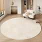 Round Rug Cream Wabi Sabi Deluxe Non Slip Water-Resistant
