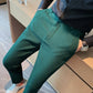 Elegant Plaid Men's Pants, Breathable Fabric, Straight Cut Design for Office and Casual Wear-4