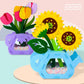 Handmade Montessori Flower Craft Kit - DIY Colorful Flowerpot Toys for Kids, Creative Early Learning Gift