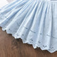knee-length, floral eyelet, cotton, for parties and celebrations – Light girls’ dress