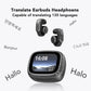 Wireless2026 Edition Earbuds Open-Ear Translation Earphones Real-Time Language Translate 135 Languages For Travel, Office Fall
