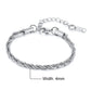 Steel Stainless Rope Chain Bracelet Twisted Singapore