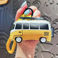 Leather2025 Edition Keychain Handmade Transportation Charm Gift