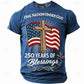 Plush unisex graphic tee - distressed flag print, 250-year design, durable cotton, casual everyday wear