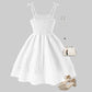 Plush Girls' Princess Dress - Tiered Sling Dress, Flattering, Polyester, For Birthday Party