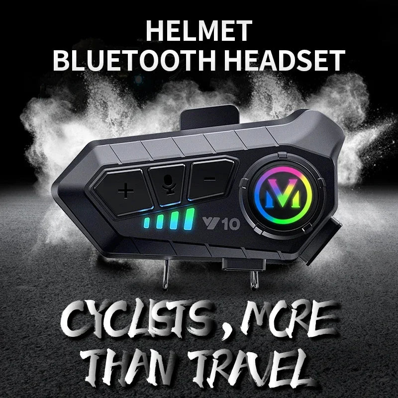 Water-Resistant Hands-Free Call Music Speaker Universal Fit 2026 – Bluetooth 5.3 Motorcycle Helmet Headset Y10