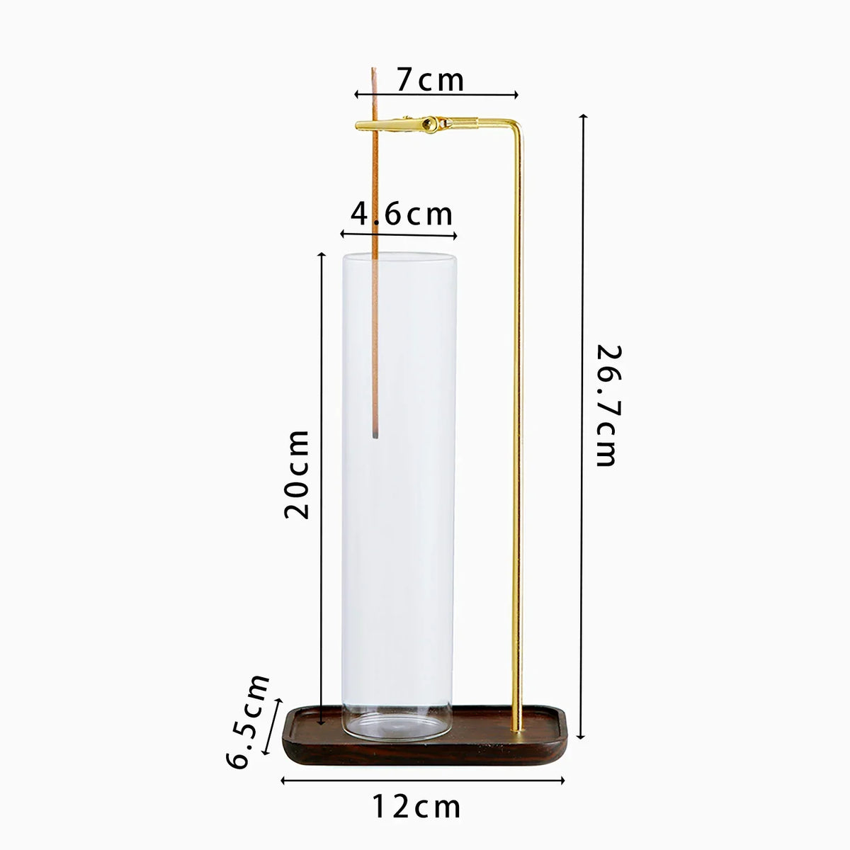 Incense Holder 2 in 1 Glass Ash Catcher Organizer Stand, Fall 2025 Household Decor, Anti Ash Clean Design