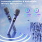Bluetooth2025 Edition Speaker Karaoke Machine With 2 Microphones And LED Lights Household Party Sound System Fall