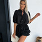 Variant image for Breathable Cotton Women's Outfit: Blouse and Skirt Set with Button Closure and Elastic Waistband, Available in S-2XL-6