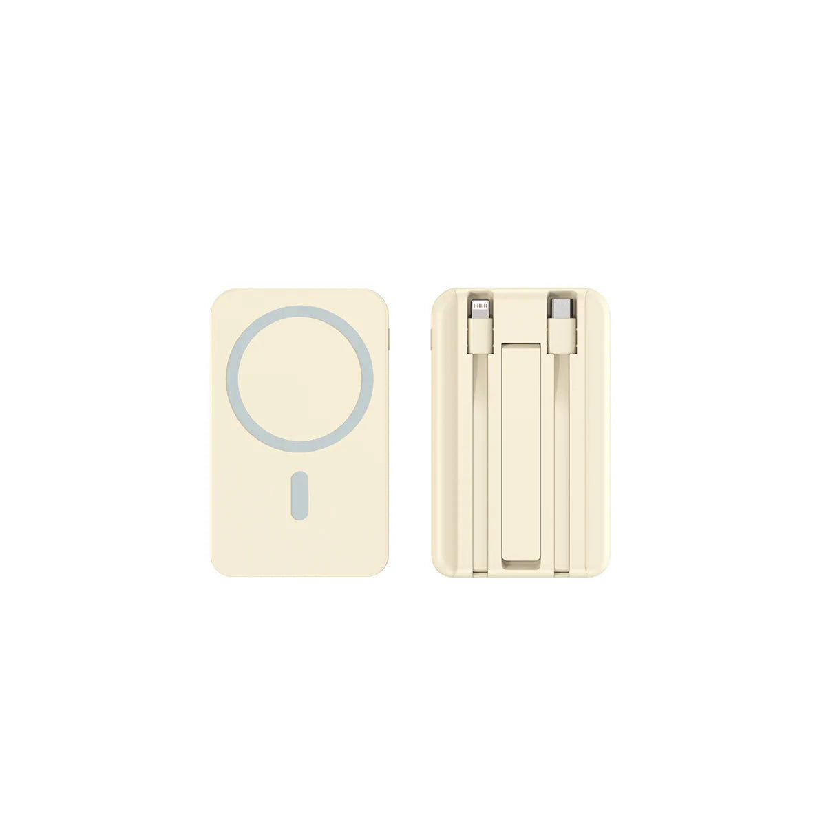 Power2026 Edition Bank Magnetic Cordless Charger - Slim Travel-Friendly Battery, 2 Cables, Fast Charging Back to School