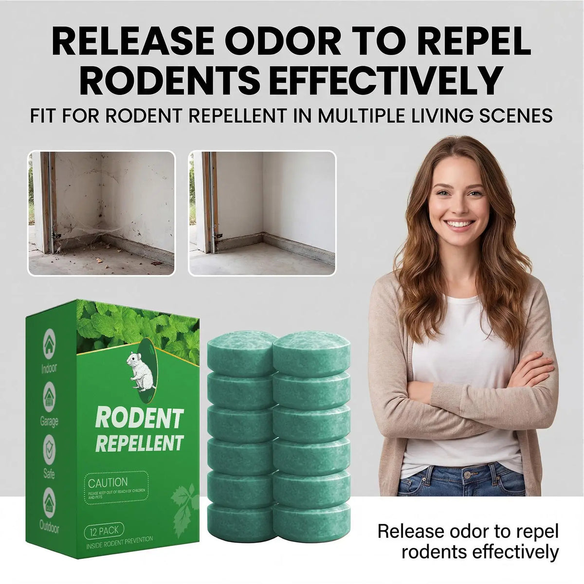 Rodent2026 Edition Repellent Balls Peppermint Oil Organic Rodent Deterrent 12 Pack Household And Pet Safety Fall