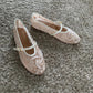 Women Breathable Ballet Flats - Mary Jane Mesh, Embroidered