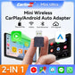 Cordless CarPlay Android Auto Adapter Mini 2-In-1 Plug And Play 5.8GHz WiFi Auto Connect OTA Upgrade Fall 2025 Gift
